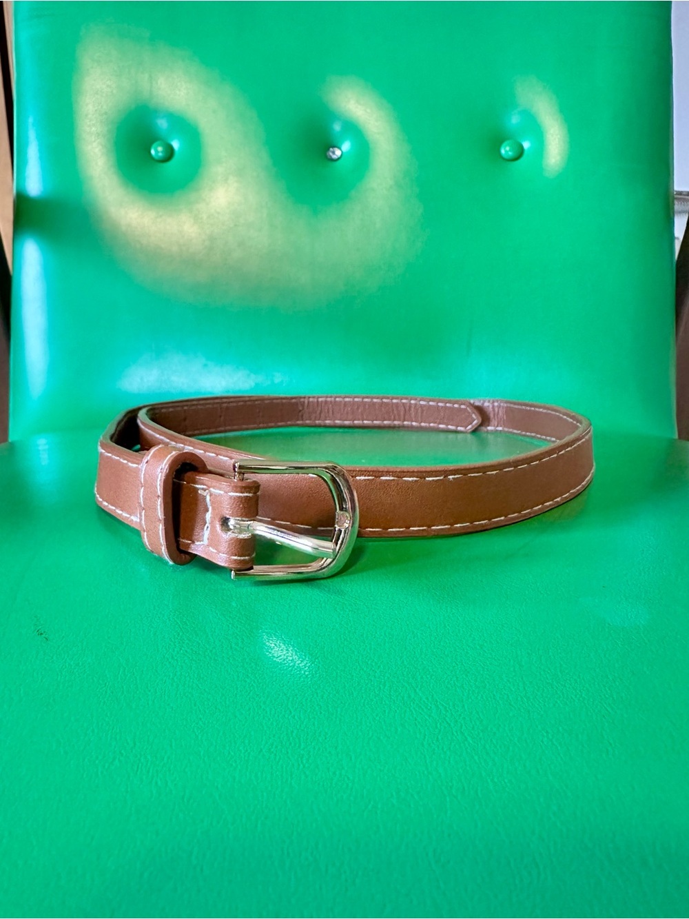 Classic Brown Women's Leather Belt - Versatile Everyday Style